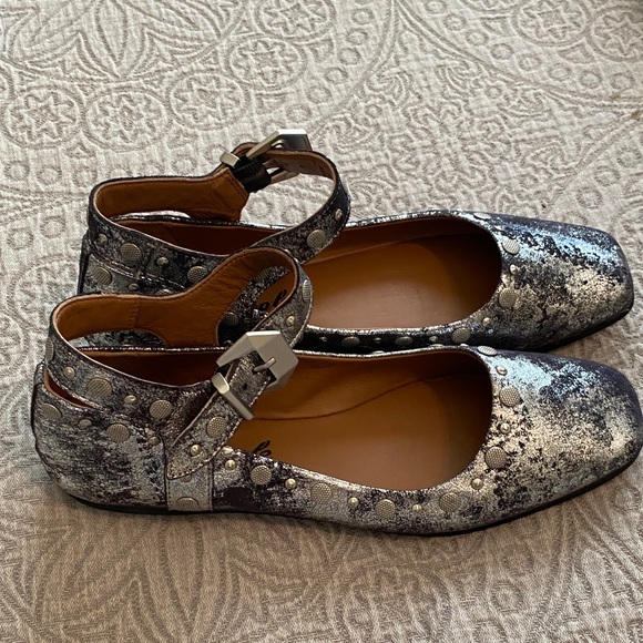 Free People Shoes - FP Metallic Mary Janes